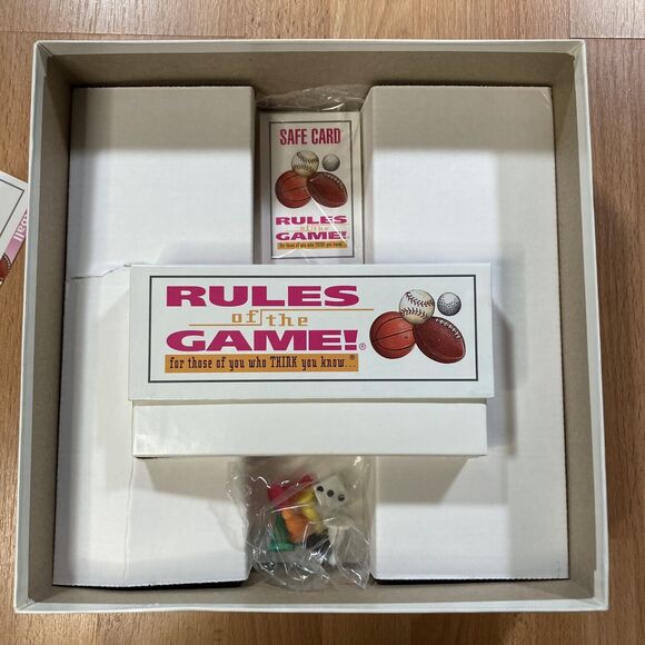Rules of the Game (1995) Football, Baseball, Golf Sports Trivia Board • COMPLETE - Picture 6 of 7